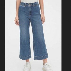 GAP High Rise Wide-Leg Crop Pants